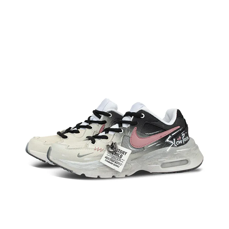 Nike Air Max Fusion Shock Absorbers Low Top Casual Running Shoes Unisex Peach-3
