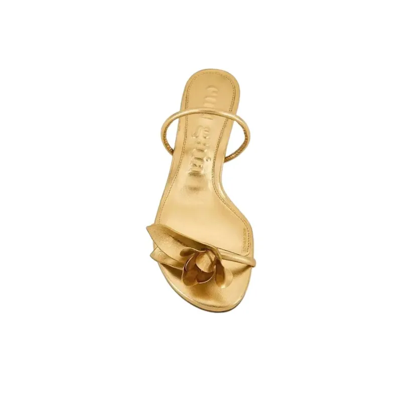 CULT GAIA Slip Resistant Slide Slippers 3.2cm Women's Gold-3