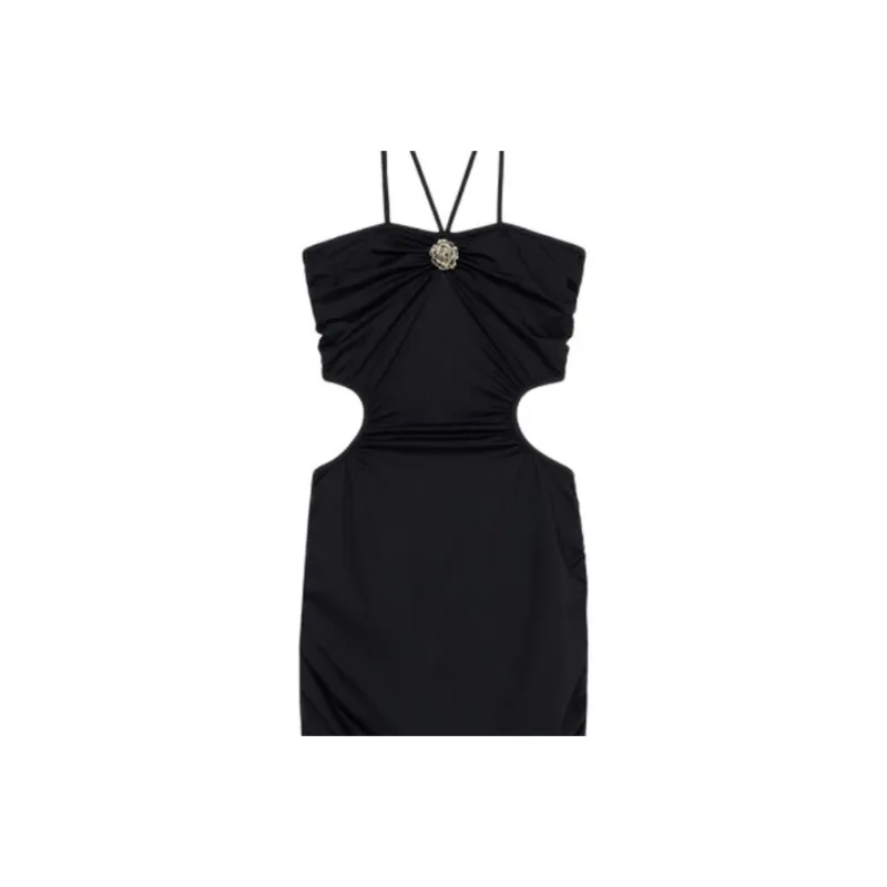 Blumarine Floral appliqué Beach Dress-5