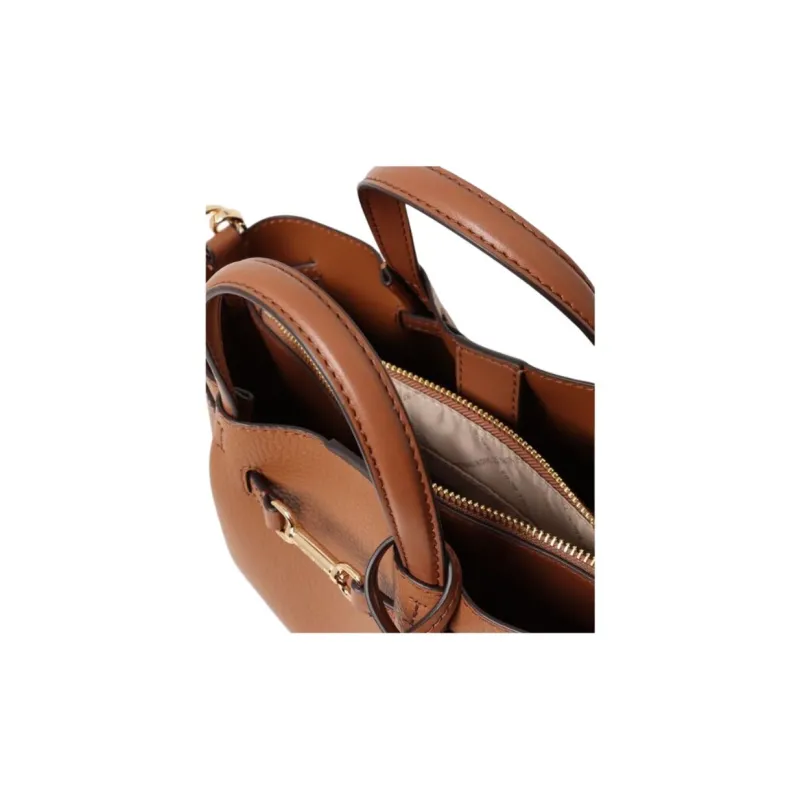 MICHAEL KORS Cow Leather Tote Bag, Shopping Bag, Shoulder Bag, Crossbody Bag, Handbag Small Size Women's Brown-4