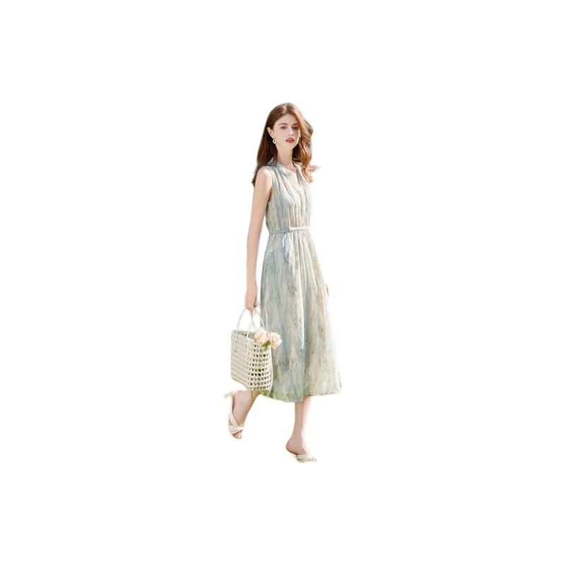 TOUCH Sleeveless Dresses Women's Turquoise-0