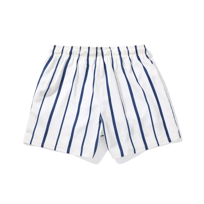 GAILANG Beach Shorts Men Beige Stripes-1