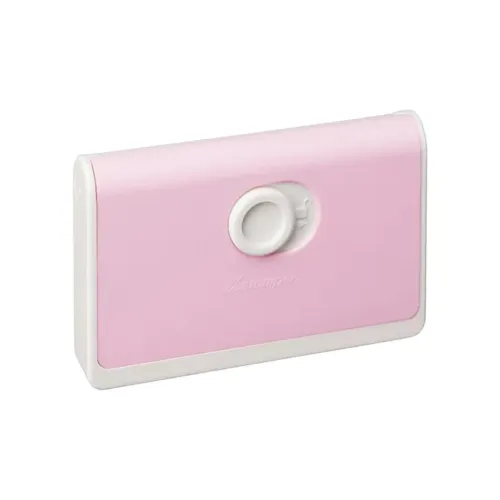 Shachihata No Stamp Pads, Without Lid, Single Line Print, Pink Student Seal