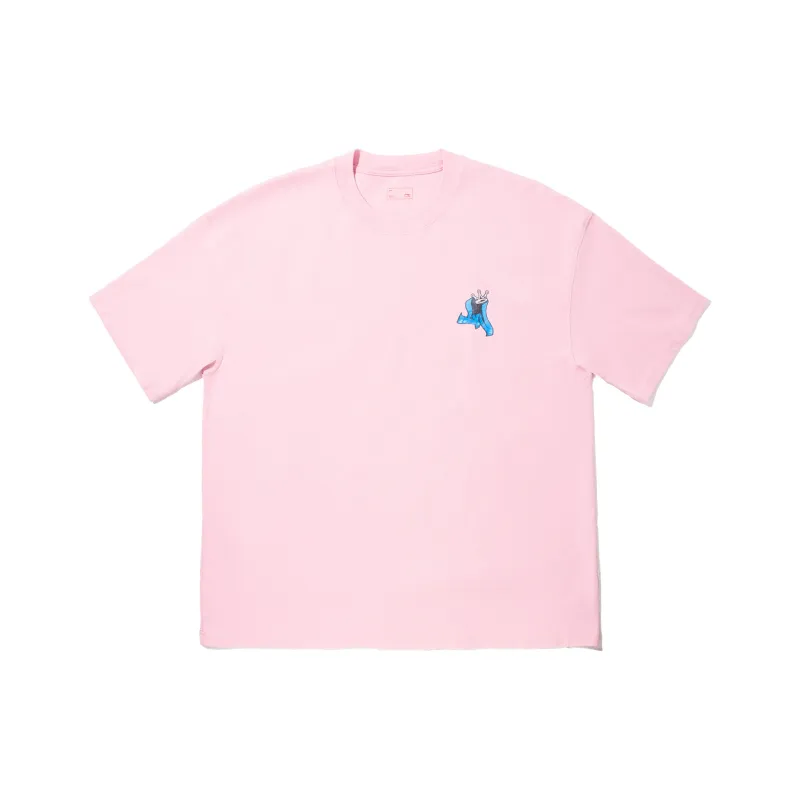 LiNing T Shirt Men's Flower Branch Pink-0