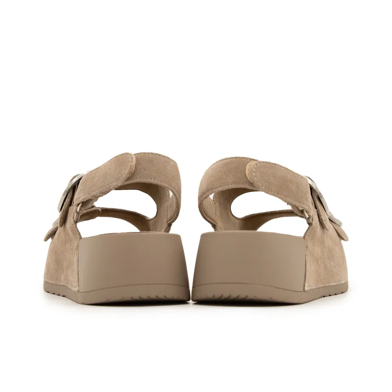 FED One Strap Sandals Women's Camel-5