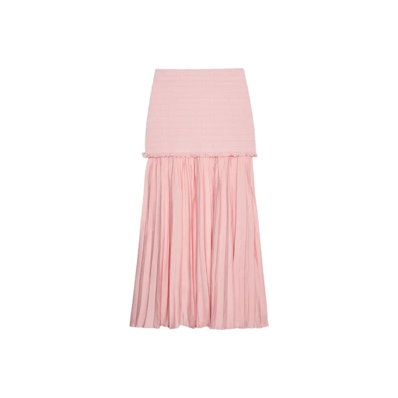 ZARA Casual Long Skirts Women's Pink-1