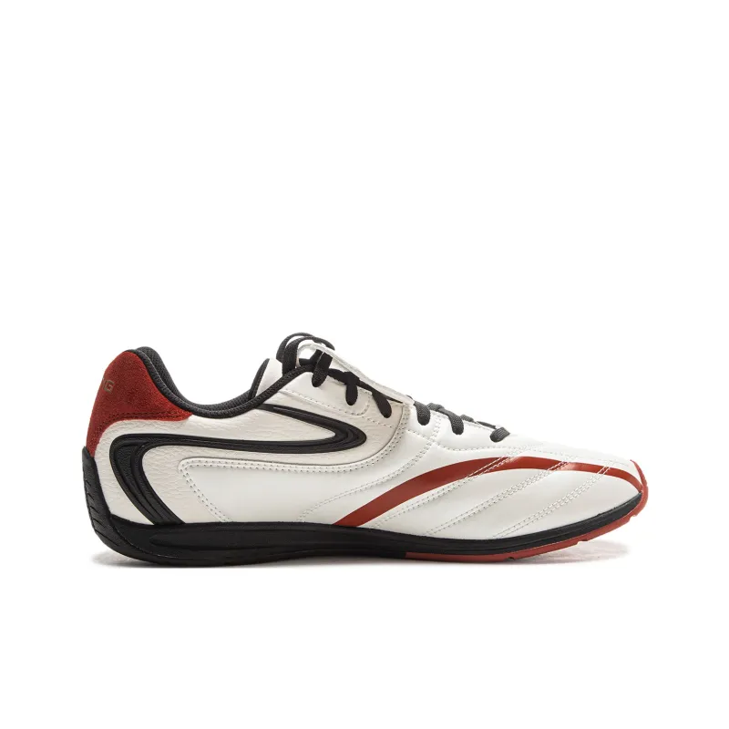 LiNing Film Pulse Slip Resistant, Abrasion Resistant, Lightweight Low Top Casual Shoes Men's Champagne White-1