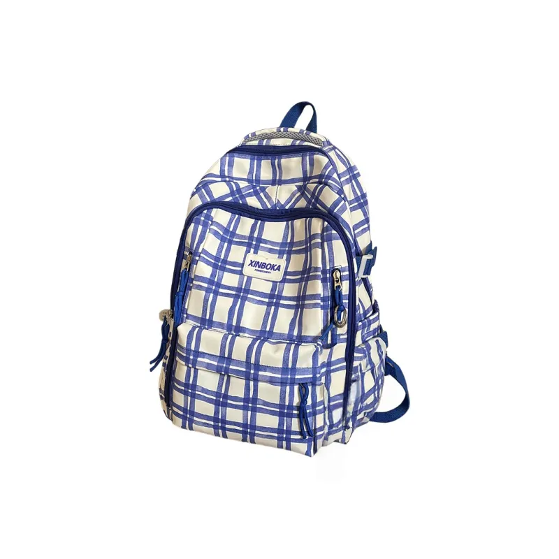 Vack Nylon Backpack Regular Unisex Red Green/Orange/Green Blue-13