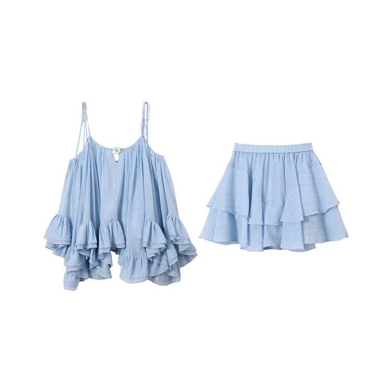 COVER TIME Two Piece Skirt Sets Women's-0