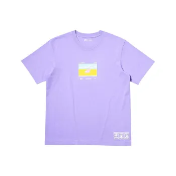 Pokemon X UNIQLO T Shirts Men Light Blue Purple