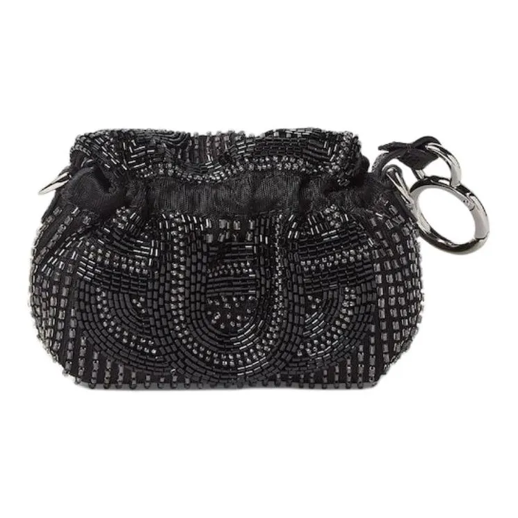 FENDI Baguette Embroidery Fabric Shoulder Bag, Crossbody Bag Extra Mini Women's Brown-2
