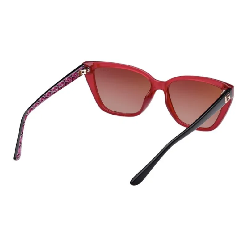 GUESS Injection Cat Eye Sunglasses Women's Red-3
