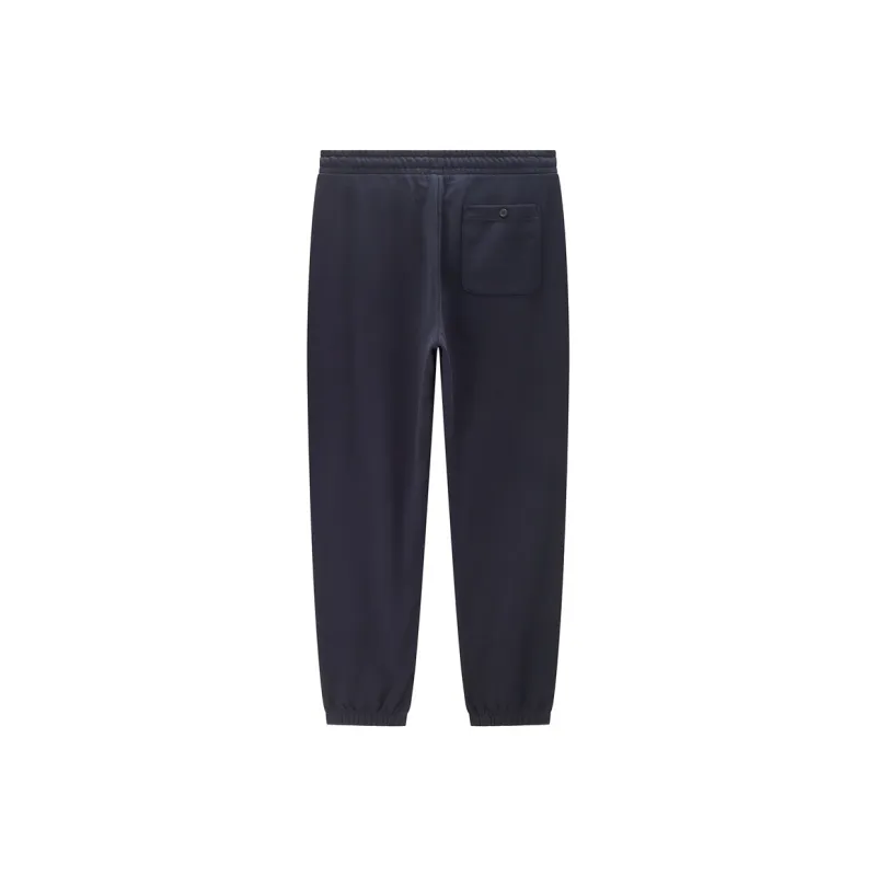 UNIQLO Knitted Sports Pants Men's Logo Black-8