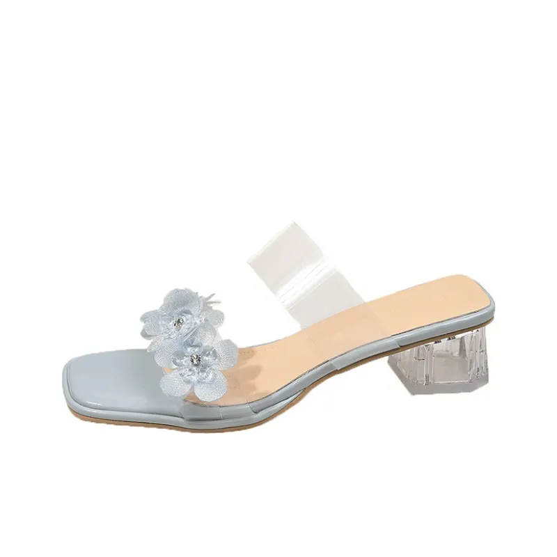 Puppytown Rhinestone Slip Resistant Abrasion Resistant Slide Slippers Women's-0