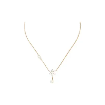 DIOR Resin Necklaces Women's Gold
