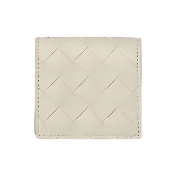 Bottega Veneta Leather Coin Purse Men's White