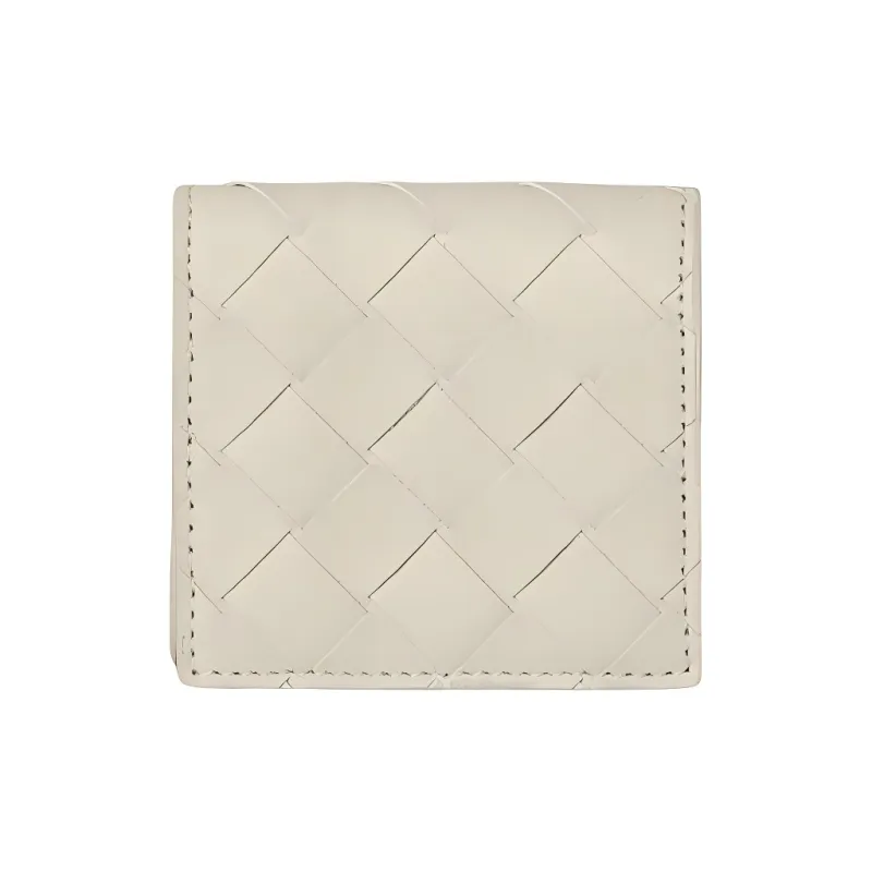 Bottega Veneta Leather Coin Purse Men's White-0