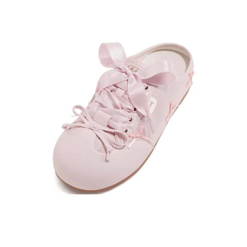 TTKJ Quick Dry Closed Toe Slippers Women's Cream Pink-2