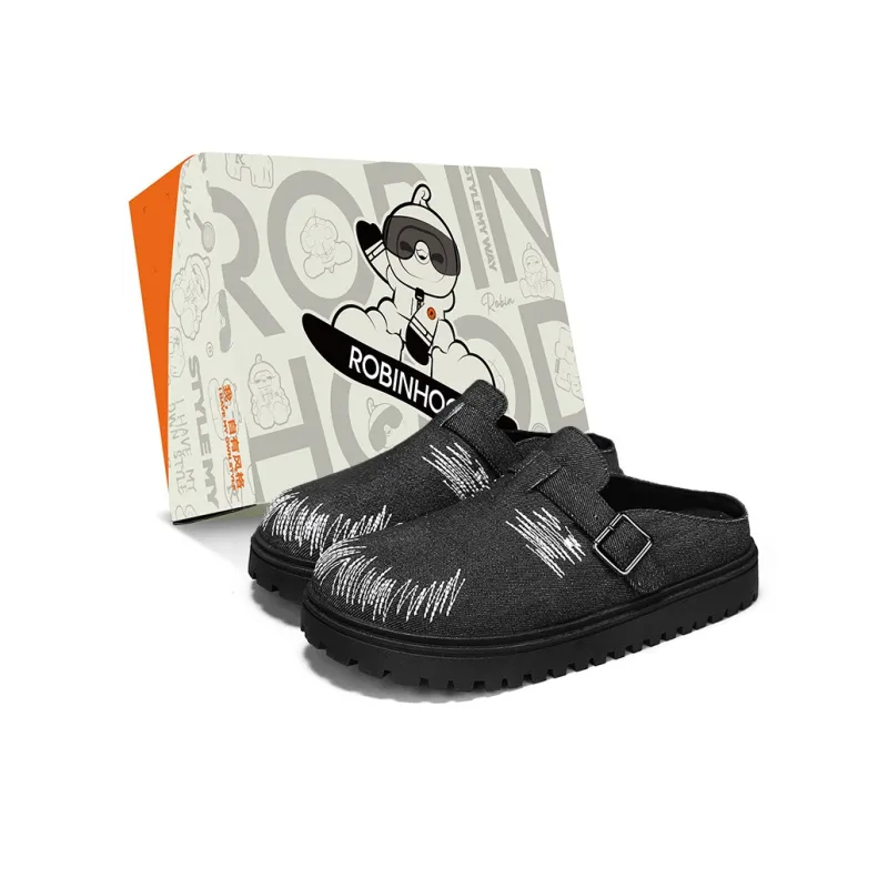 ROBINHOOD Odor Resistant Abrasion Resistant Slip Resistant Antibacterial Closed Toe Slippers Men's-1