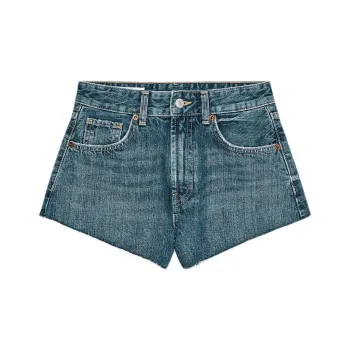 ZARA Trf Denim Shorts Women's Blue/Gray