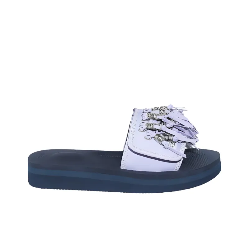 Suicoke x Toga Pulla Rubber Sole Quiet Slide Slippers 3.5cm Women's Purple-1