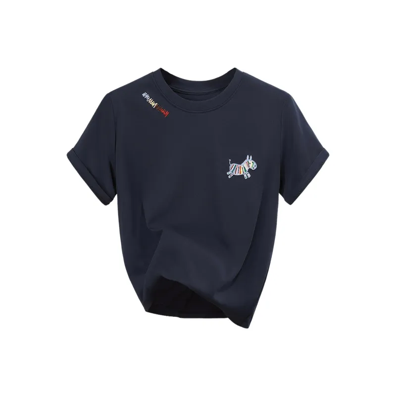 TOUCH T Shirts Women's Navy Blue-0