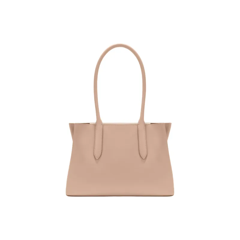 Furla NAPOLI Double Layer Calfskin Tote Bag, Shopping Bag, Shoulder Bag Medium Size Women's Light Pink-0