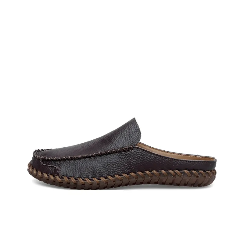 AMICNIEGD Quiet Slip Resistant Closed Toe Slippers Men's-0