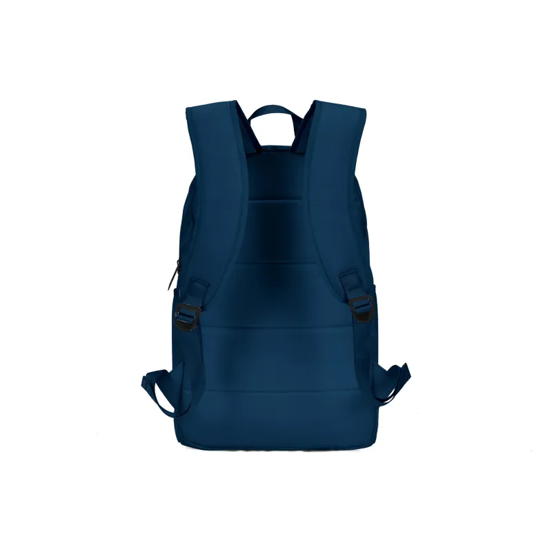 TURN UP Polyester Backpack Unisex Navy Blue-2