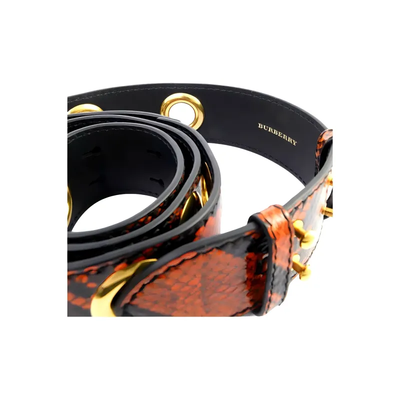 Burberry Leather Bag Straps Women's Orange-1