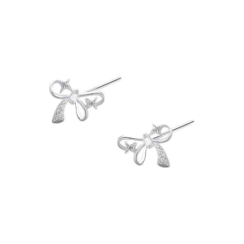 ETAHLOVE Sterling Silver 999 Fine Silver Stud Earrings Women's-10