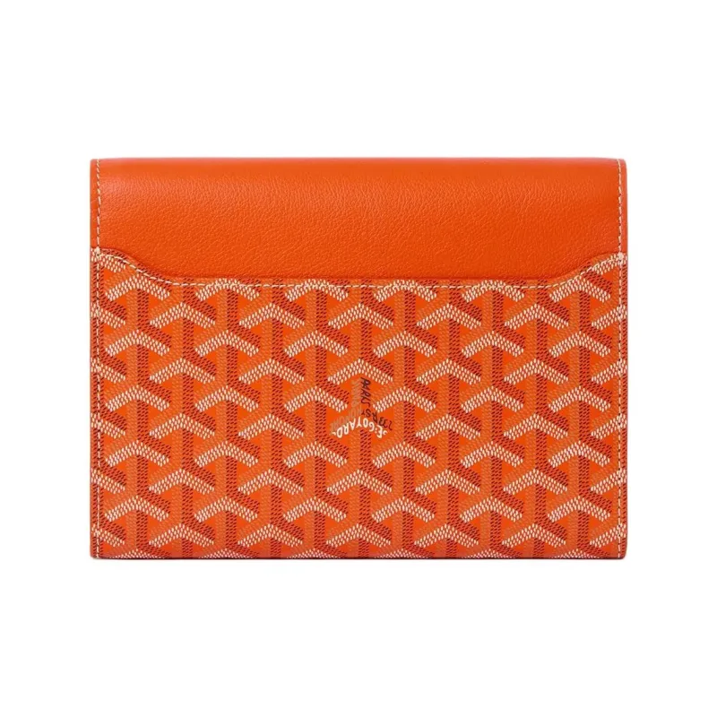 GOYARD Canvas With Calfskin Shoulder Bag, Crossbody Bag Women's Orange-2