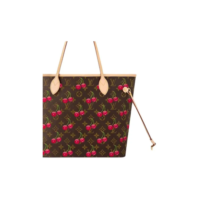 LOUIS VUITTON X Takashi Murakami Cherry Neverfull Mm Brown Monogram-1