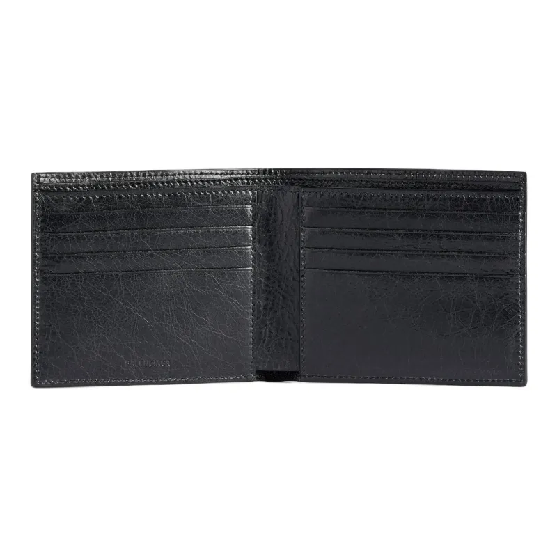 Balenciaga EDITOR Lambskin Wallet Men's Black-1