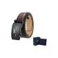 Black Lens/Gunmetal Buckle+60-Grain, Brown Strap (Dark Blue Box)