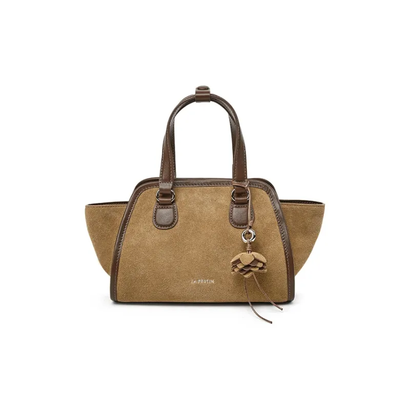LA FESTIN Top Grain Cow Leather Crossbody Handbag Trumpets Women's Multicolor-0