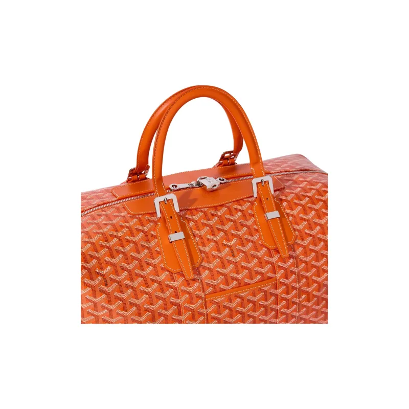 GOYARD Bowling Canvas Shoulder Bag, Crossbody Bag, Handbag, Travel Bag Unisex Orange-2