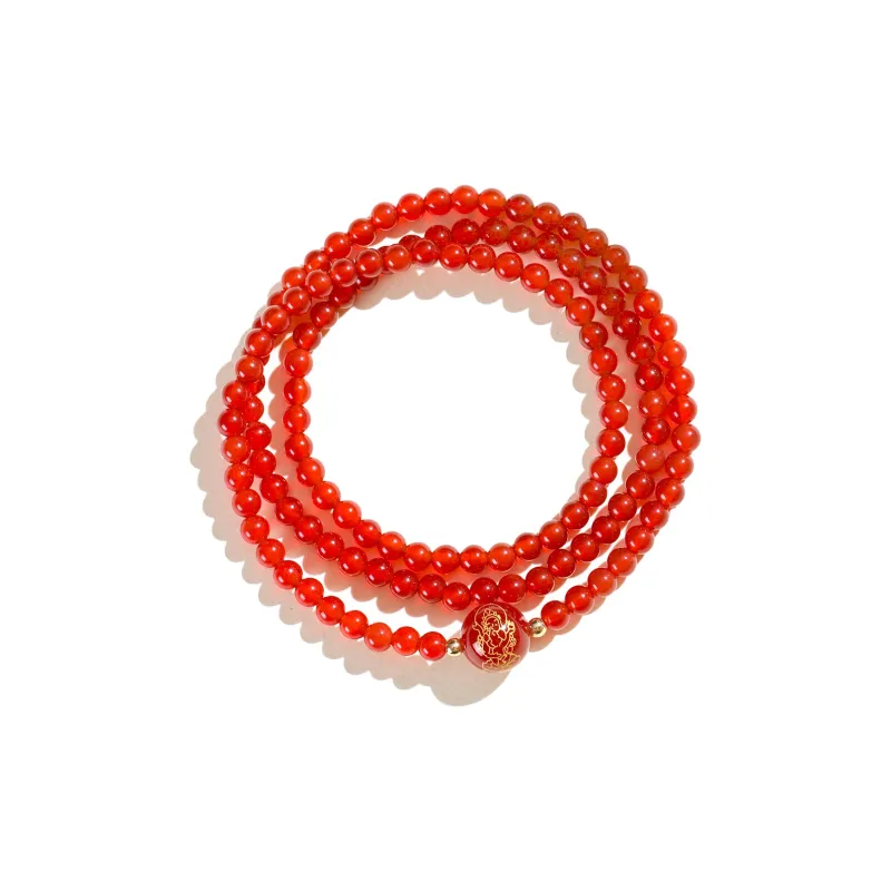 Love Link Natural Agate Bracelets Women's-2
