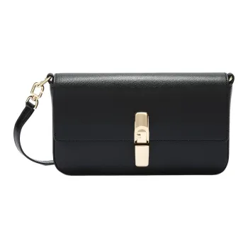Furla Leather Shoulder Bag Women's Black