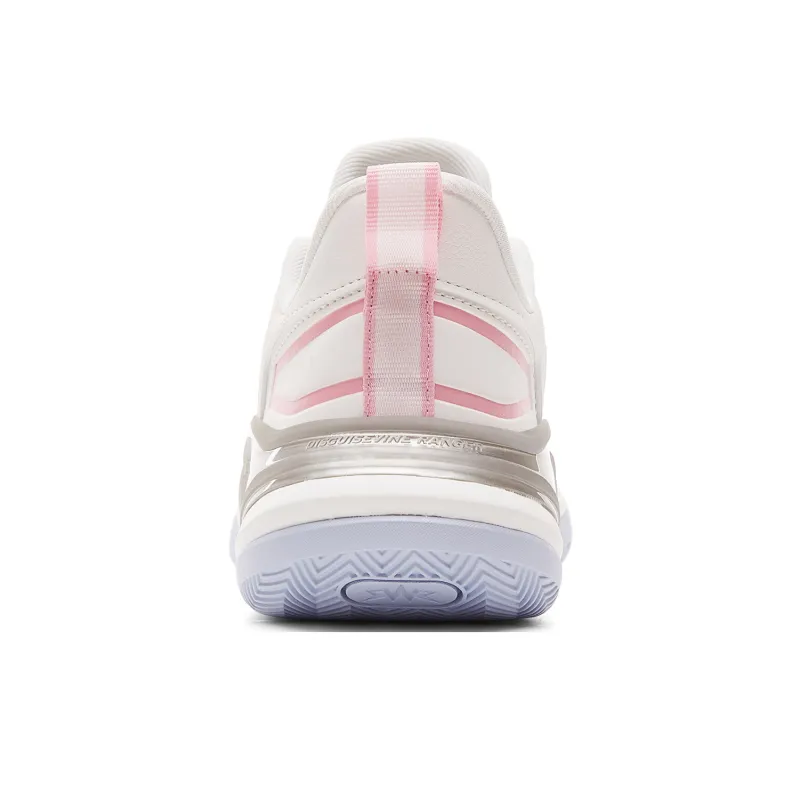 PEAK Cushioning, Breathable, And Wide Coverage Low Top Basketball Shoes Women's Ivory Pink-4