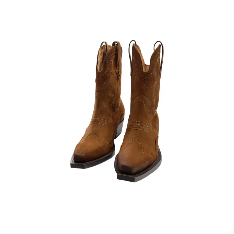 ZARA Ankle Boots Men Brown-2