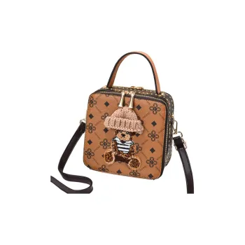 Boniu Polyester One Shoulder Handbag Women's Earthy Yellow & Coffee/Ecru