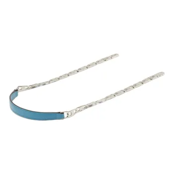 Delvau Calfskin Bag Strap Unisex Light Blue