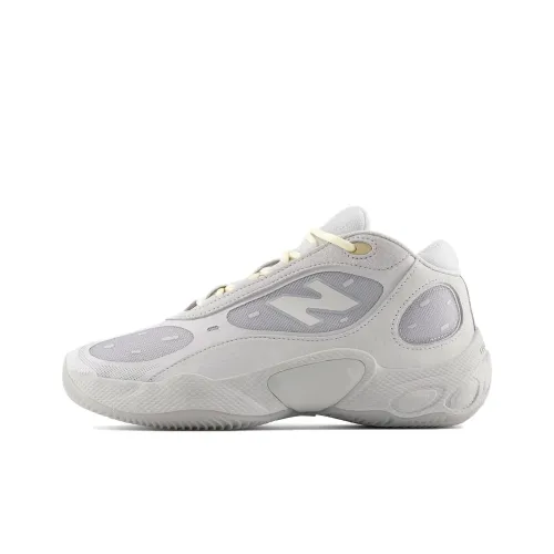 New Balance NB Fresh Foam BB V3 Breathable And Wear resistant Mid Top Basketball Shoes Unisex Light Gray Purple