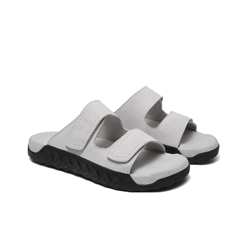 TEMPUR Slide Slippers Men's Light Gray-1