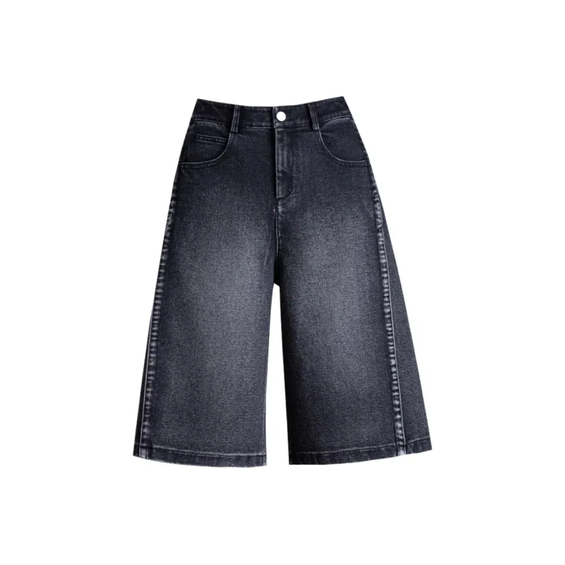You Cow Me Pants Denim Shorts Women's-11