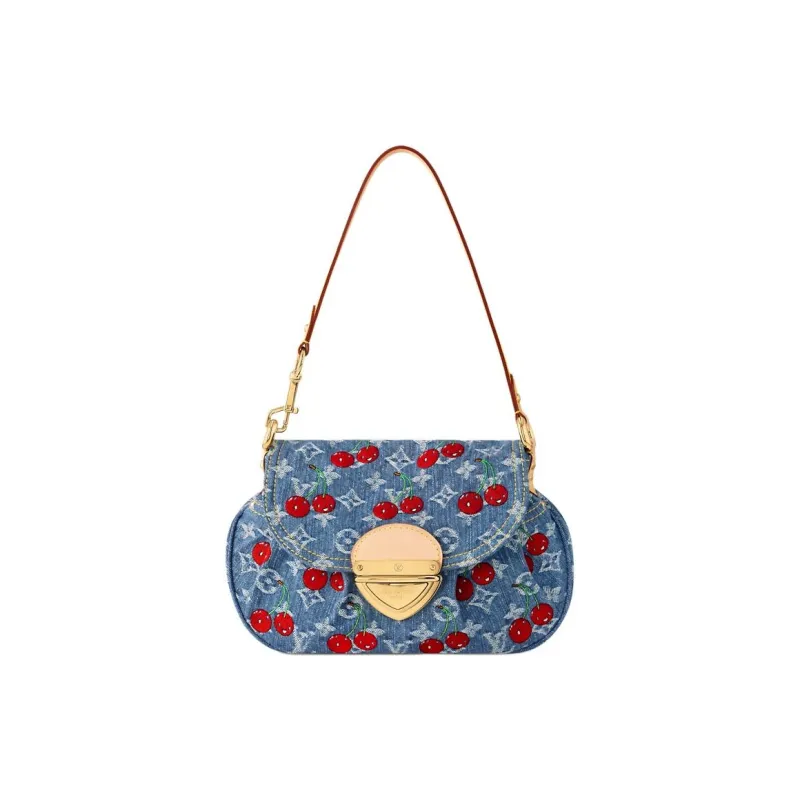 LOUIS VUITTON X Takashi Murakami Cherry Sunset Denim Monogram-0