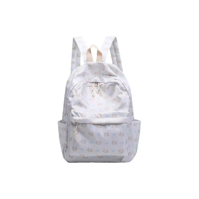 GATOER Nylon Backpack Women's White-0