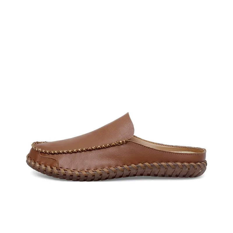 AMICNIEGD Quiet Slip Resistant Closed Toe Slippers Men's-5