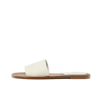 ZARA Abrasion Resistant Slide Slippers Women's White